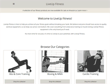 Tablet Screenshot of liveupfitness.com